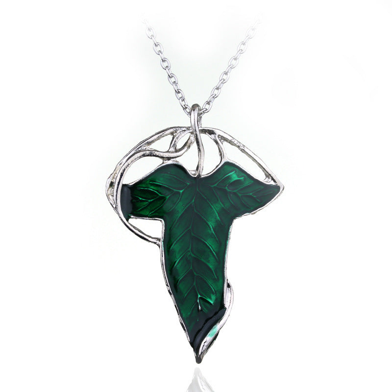 Elven Leaf Necklace (Lord of the Rings) — back view