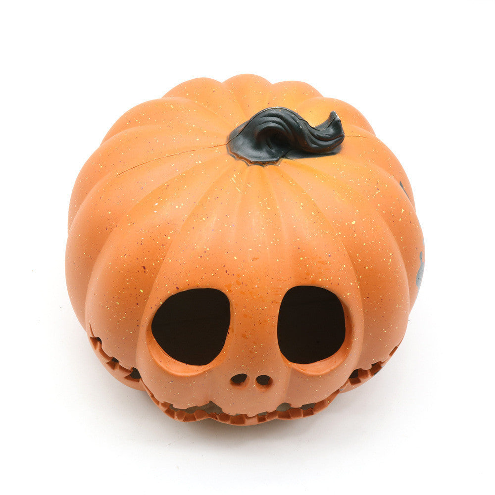 Halloween Pumpkin Lantern — side view