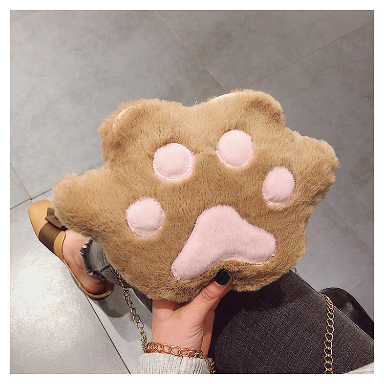 Plush bear paw cat claw shoulder messenger | Magic Stories