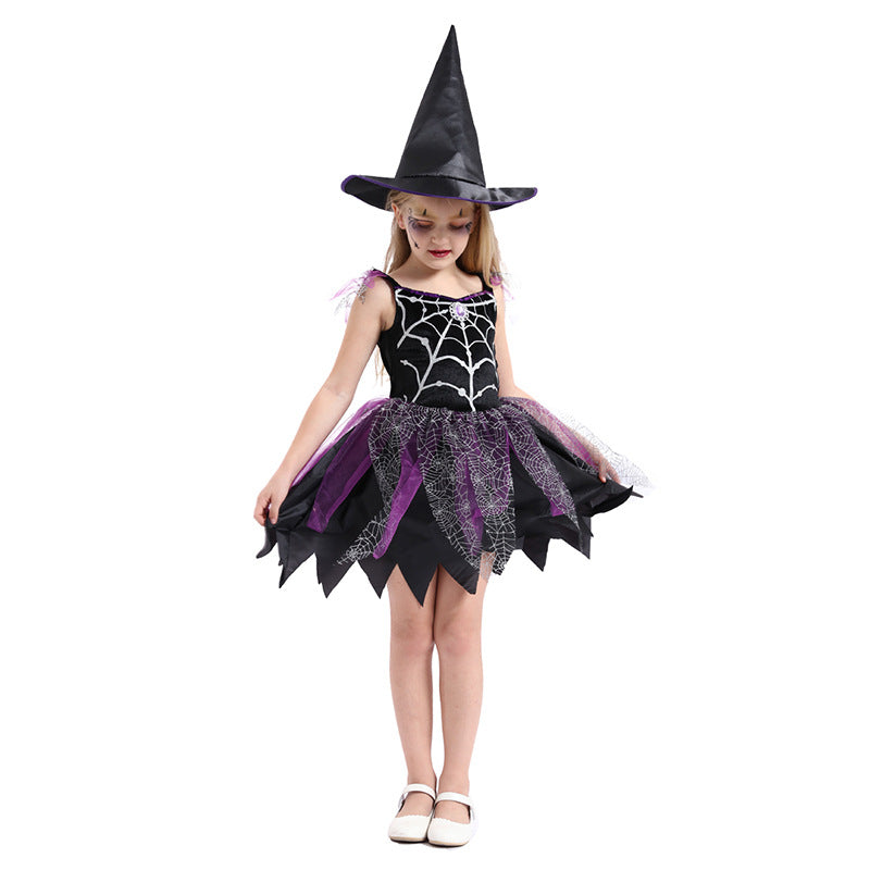 Halloween Children Witch Costume — side view