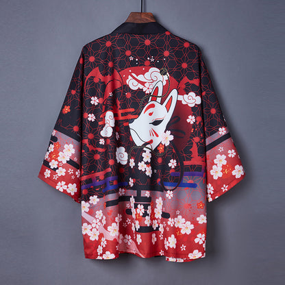 Retro Chinese style improved Hanfu Yukata — back view