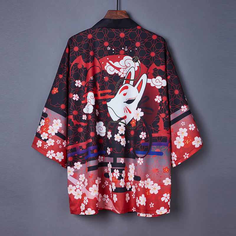 Retro Chinese style improved Hanfu Yukata — back view