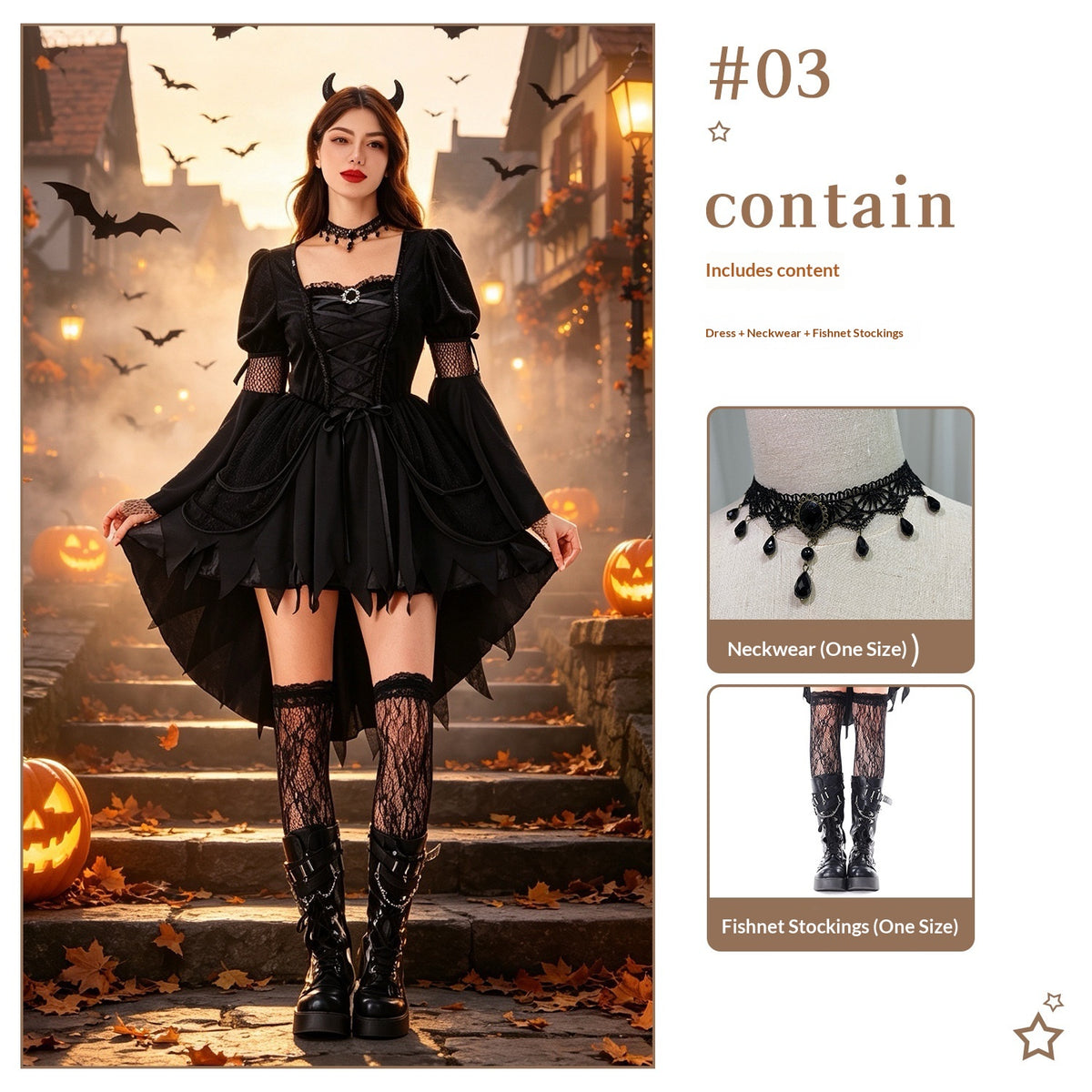 Halloween Fashion Witch Costume Dress | Magic Stories