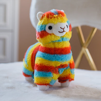 Rainbow Alpaca Doll Plush Toy | Magic Stories