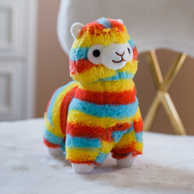 Rainbow Alpaca Doll Plush Toy | Magic Stories