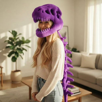 Chinese Dinosaur Skeleton Plush Toy Headgear | Magic Stories