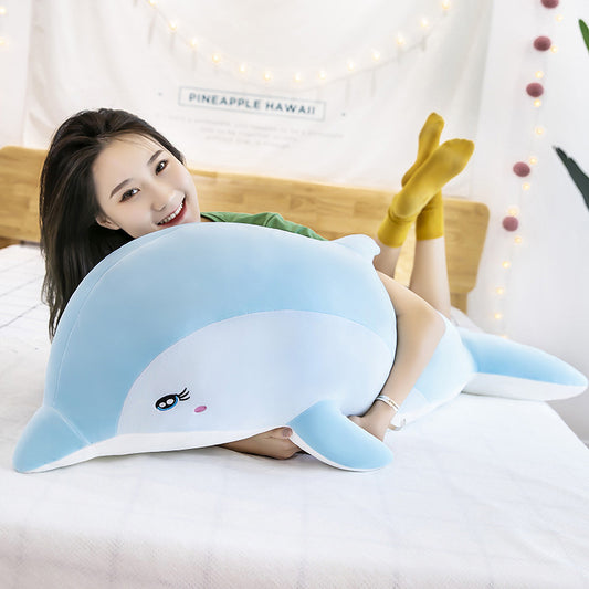 Dolphin Plush Toy Ragdoll Long Pillow | Magic Stories