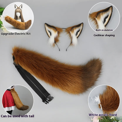 Simulation Animal Ears Hair Accessories Plush Headband — side view