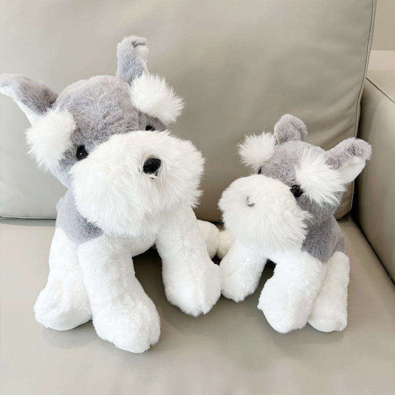 Cute Schnauzer Plush Toy Dog Doll | Magic Stories