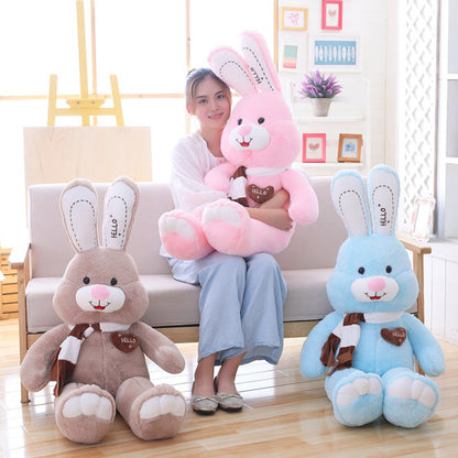 Rabbit plush doll — back view