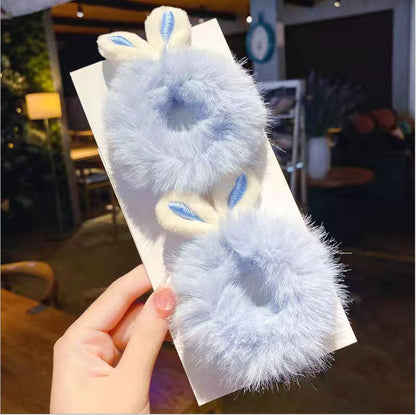 Hair Rope Simple New Bunny Ears Plush Hair | Magic Stories