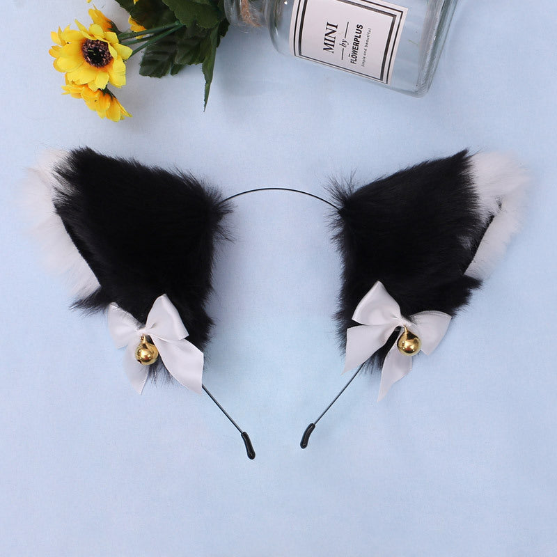 Headdress Props Plush Cat Ears Fox Ears — detail