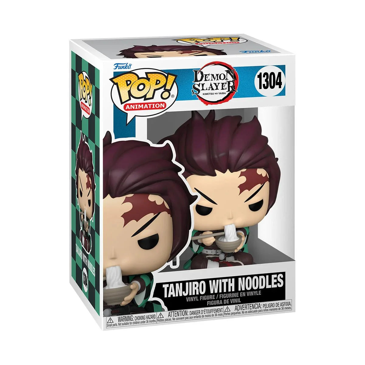 Demon Slayer: Kimetsu no Yaiba Tanjiro with Noodles Pop! Vinyl Figure — side view