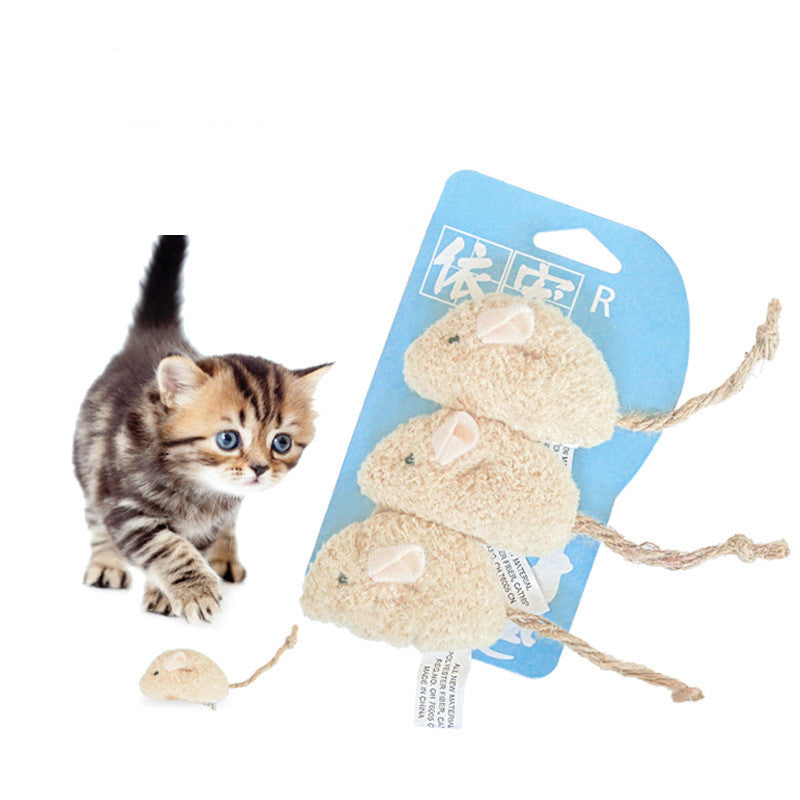 Plush Mouse — in use