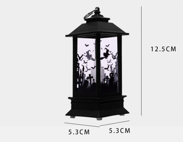 Halloween Pumpkin Lamp Decoration — back view