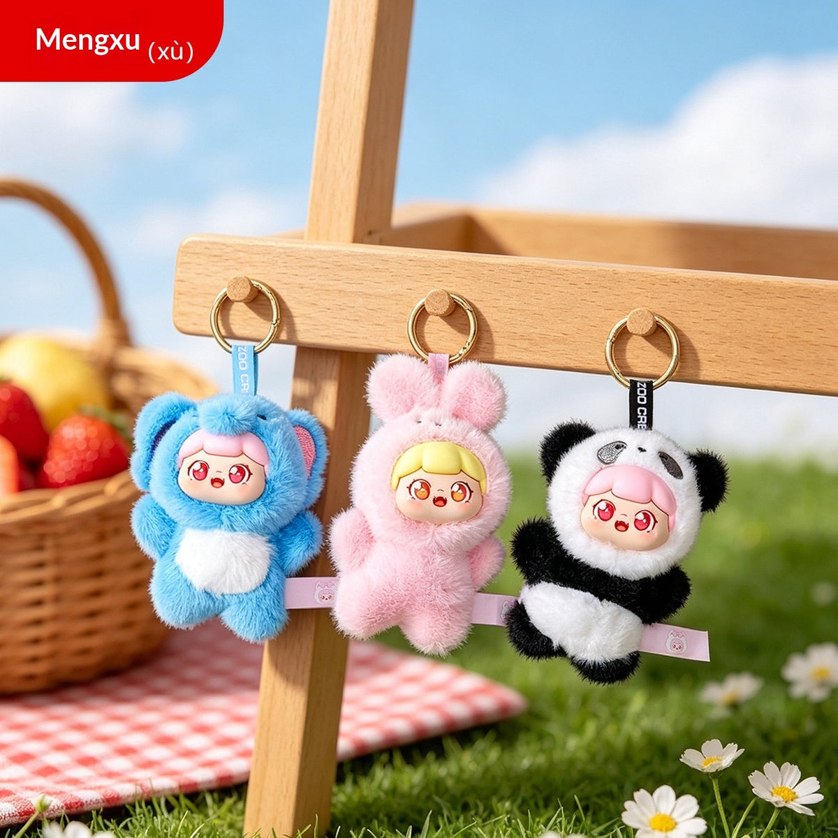 Plush Sweet Cub Animal Series Keychain | Magic Stories