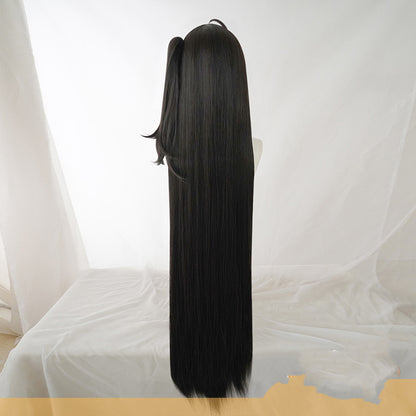 Dress cosplay wig fake hair — back view