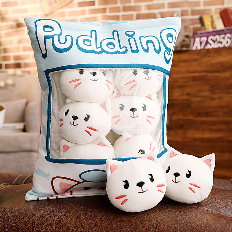 Plush pillow toy — back view