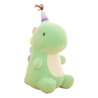 Dinosaur plush toy doll — back view