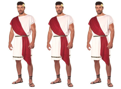 Halloween Cosplay Ancient Greek King Gladiator Costume Couple Outfit Stage Costume — side view