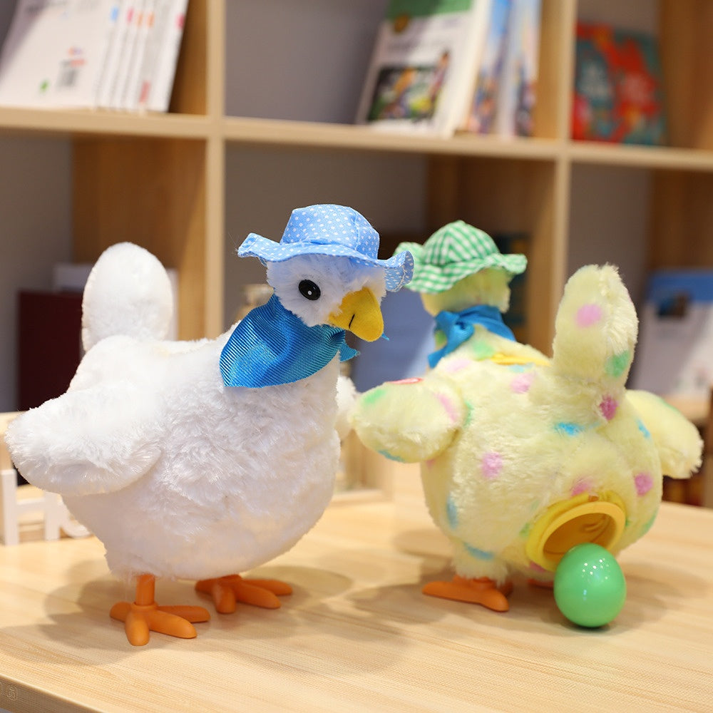 Plush Toy Under Laying Hens Electric Plush | Magic Stories