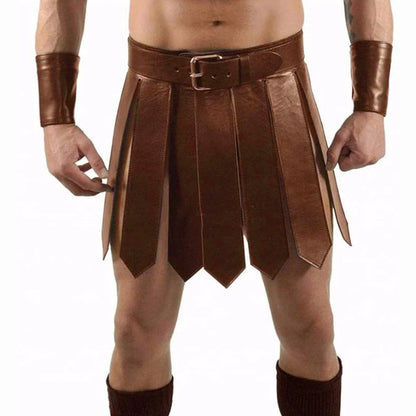 Men's Medieval Roman Skirt Samurai Cosplay Costume — in use