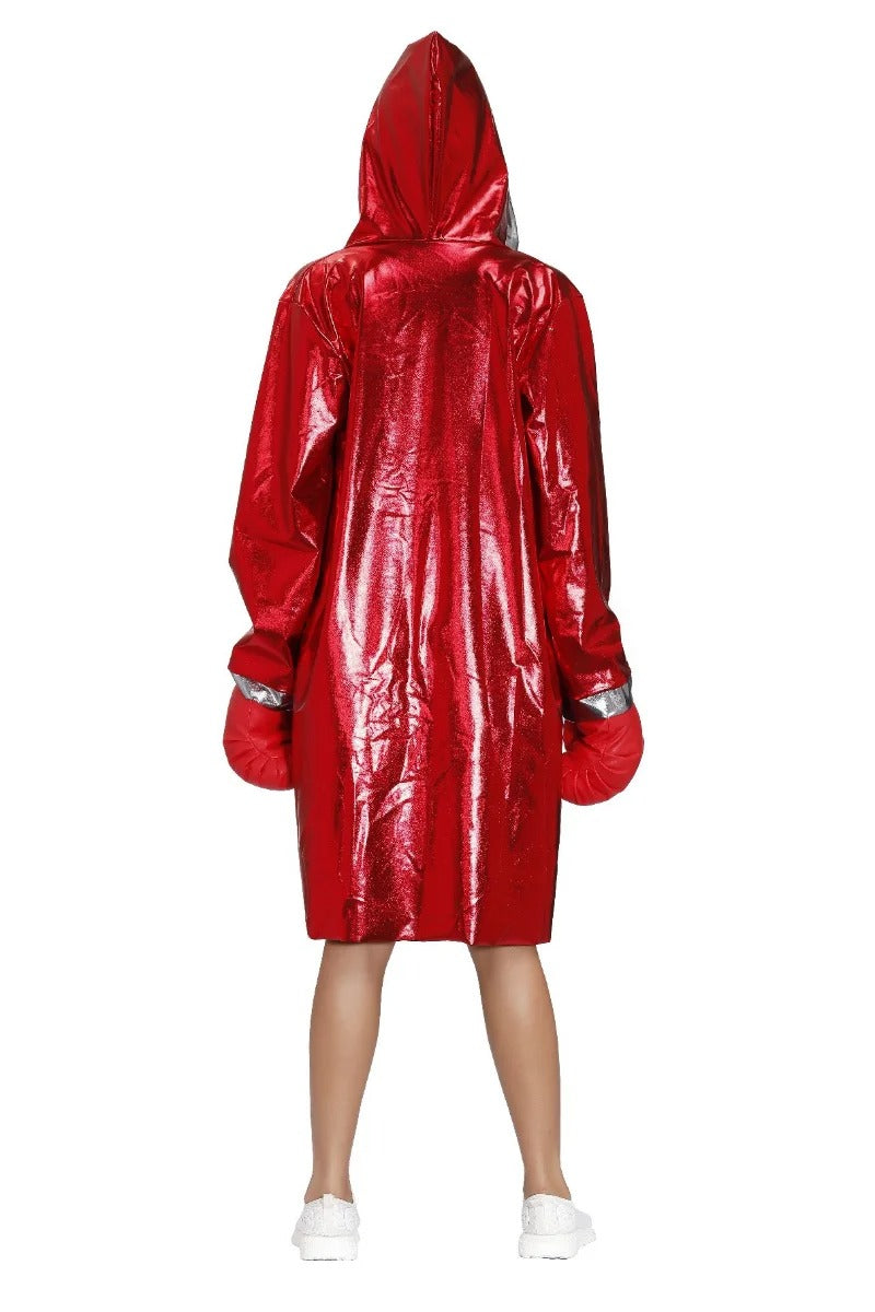 Red Couple Boxer Suit Cosplay — side view