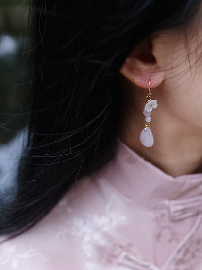 Cheongsam Dress Hanfu Antique Earrings — in use