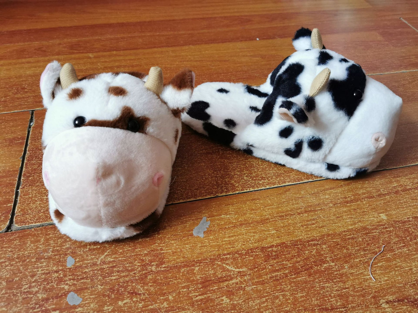 Cute Cow Slippers Plush Toys — back view
