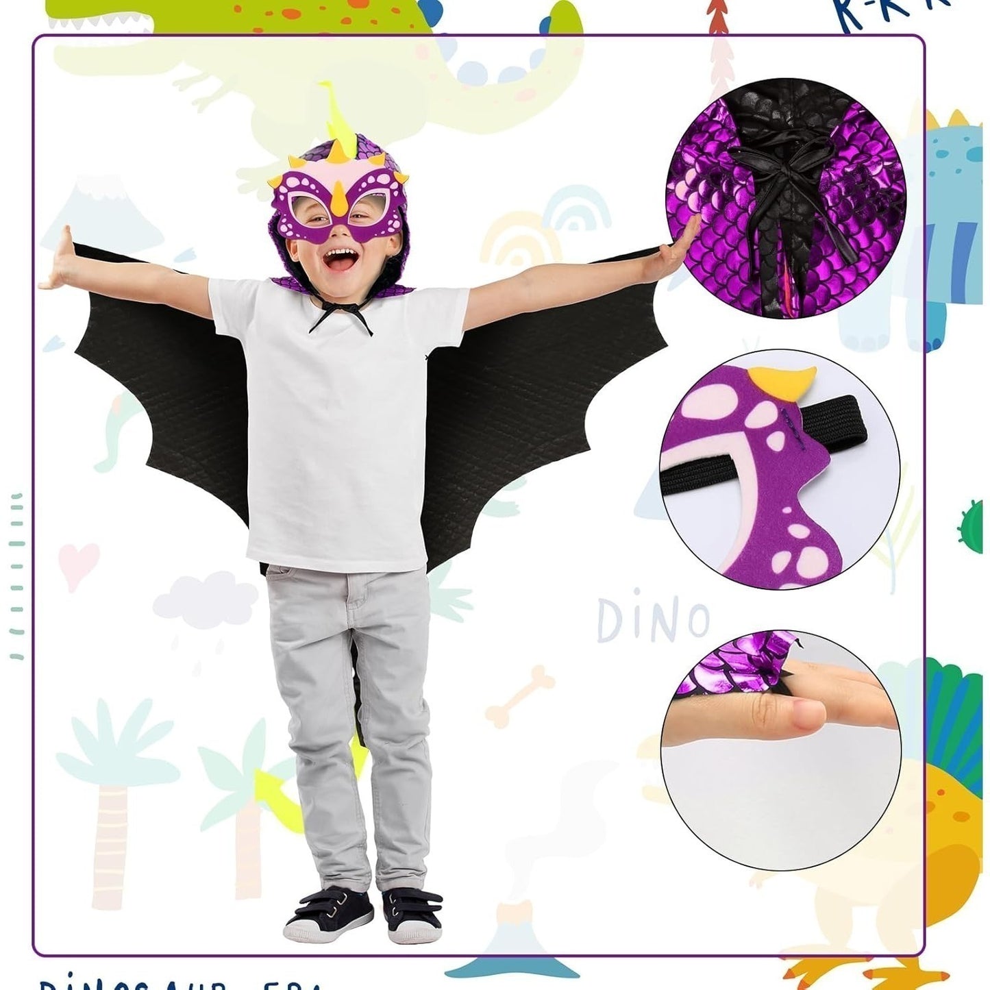 Halloween Dinosaur Cape, Halloween Cosplay | Magic Stories