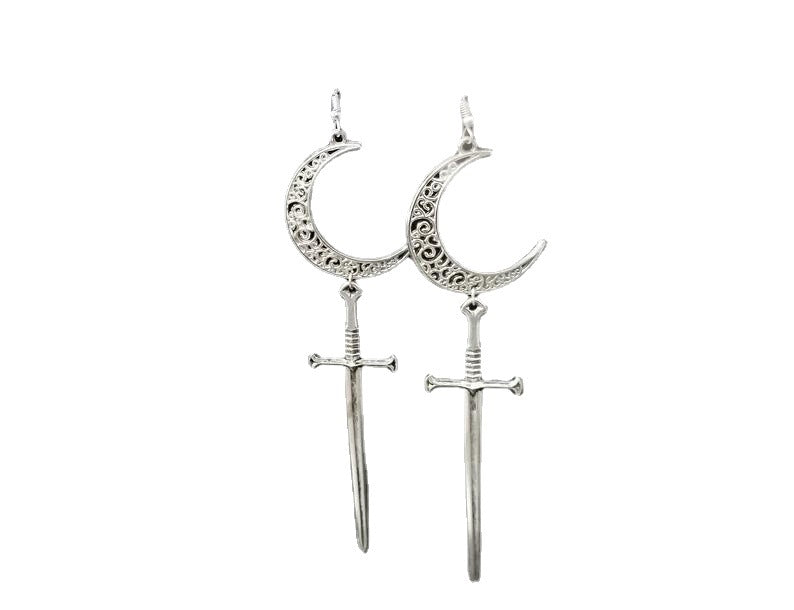 Women's Long Sword Earrings Halloween | Magic Stories
