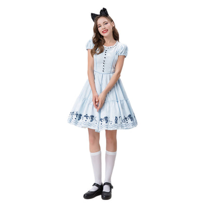 Blue Dress Maid Outfit Performance Costume | Magic Stories