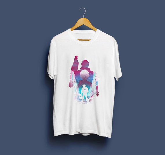 Neo Tokyo Awesome Guys T Shirt Man New Akira The Capsule T-Shirt Japan Anime Custom Tee Company T-shirts For Men — back view