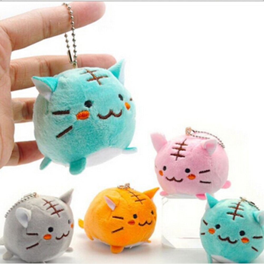 Little tiger cat plush pendant plush toy — back view