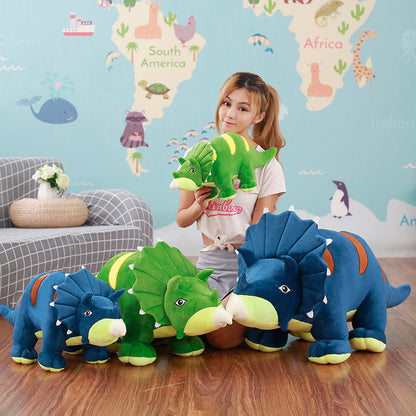 Triceratops dinosaur plush toy