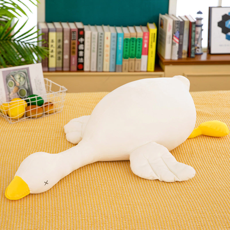 Cute Big White Goose Pillow Doll Plush Toy | Magic Stories