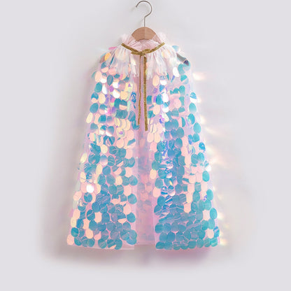 Children's Mermaid Sequin Princess Cape | Magic Stories