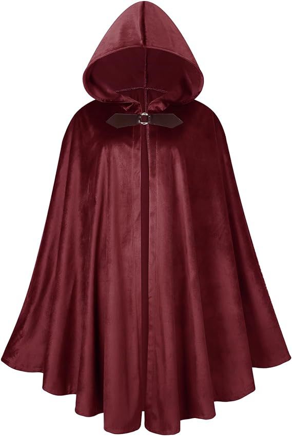 Medieval Suede Leather Cloak Halloween Retro | Magic Stories