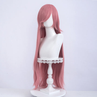 Long Bangs Multi-color Cosplay Wig Headgear — back view