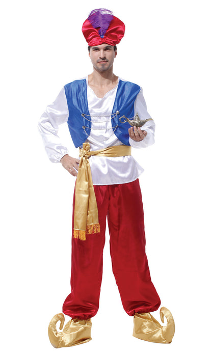 Cosplay Magic Lamp Prince Costume — back view