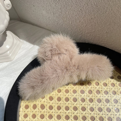 Women's Fashion Simple Plush Hair Clip | Magic Stories