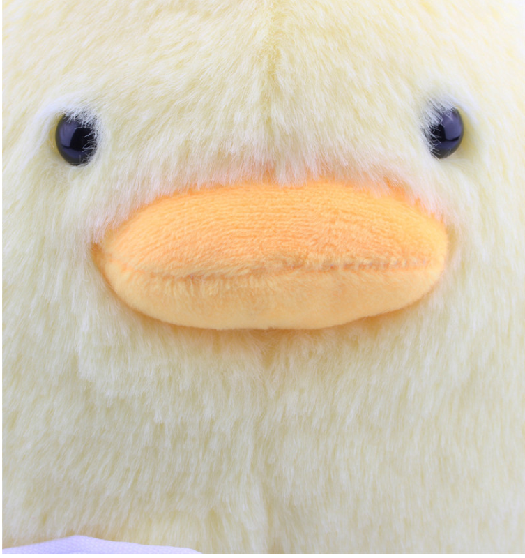 Duck plush toy — back view