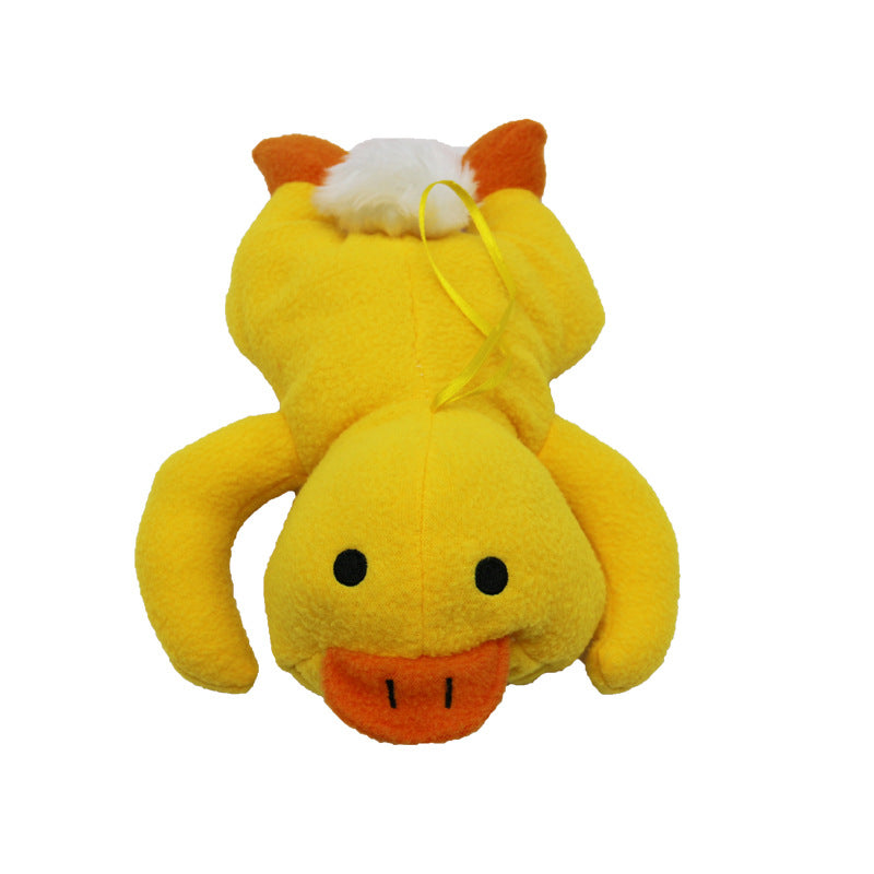 Fashion Frog Bottle Set Cartoon Small Animal Plush Toy — in use
