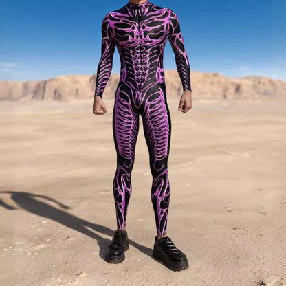 Halloween Tights 3D Digital Printing Cosplay One-piece Play Costume — in use