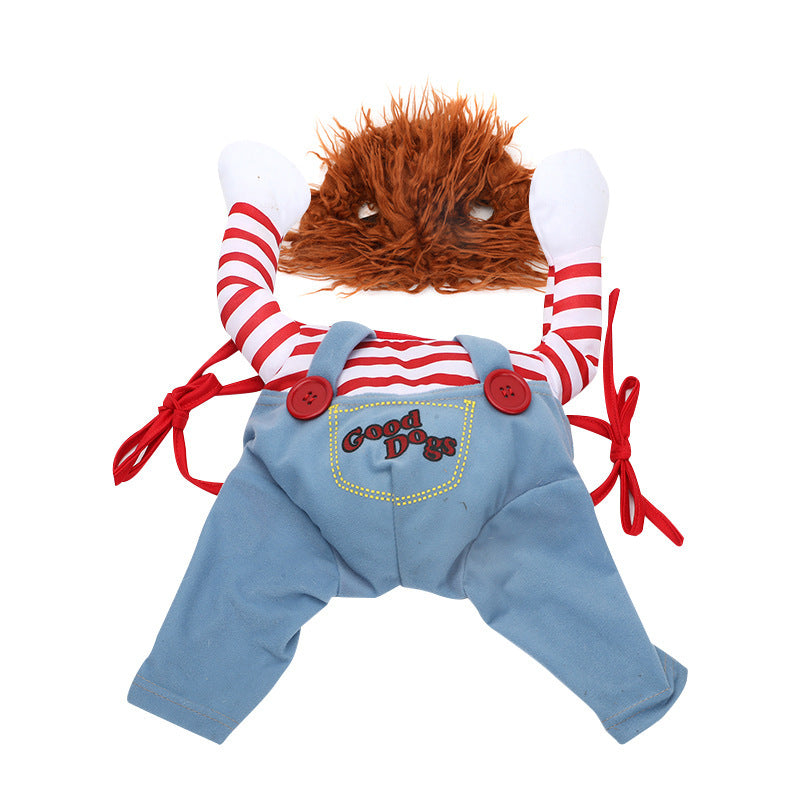 Headless Horseman Dog Halloween Costume - Adjustable — side view