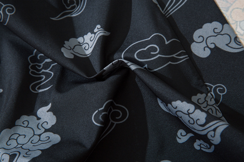 Japanese Kimono Cardigan Cat Samurai Streetwear Men Women Japan Harajuku Anime Clothes — side view
