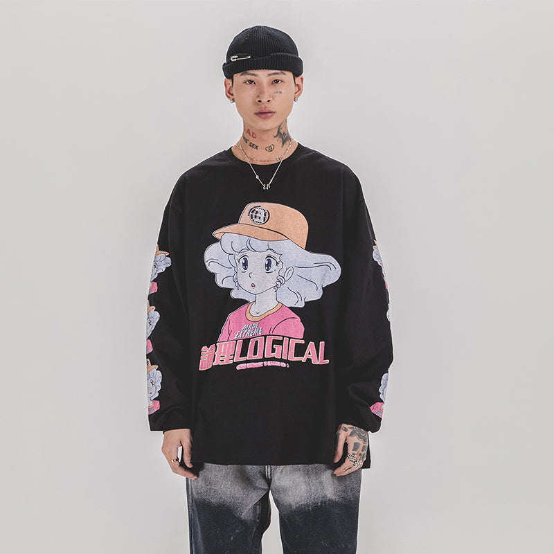 Anime character girl printed T-shirt | Magic Stories