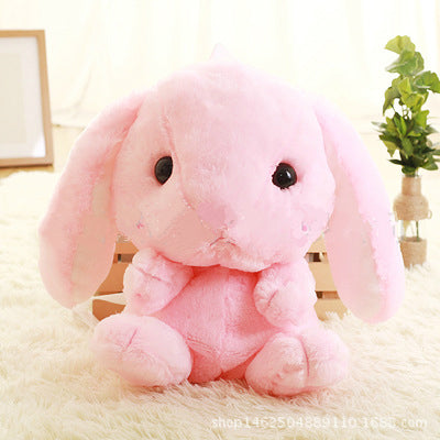 Kawaii Anime Backpack Duo — Harajuku Bear Backpack + Lolita Rabbit Plush Backpack — back view