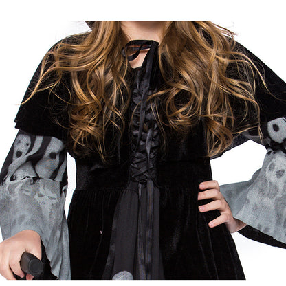 Halloween Witch Children's Clothing Luminous Ghost Demon Dress Horror Witch Vampire Costume — packaging