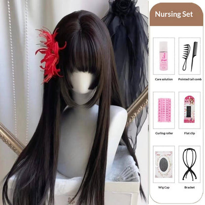 Synthetic Fiber Full Head Wig - Natural | Magic Stories